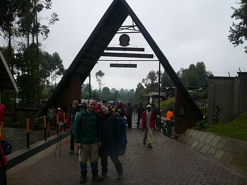 Julienne and I at Machame Gate