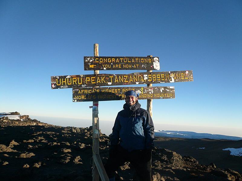 Uhuru Peak | 7am. 
5895m = 19,340ft