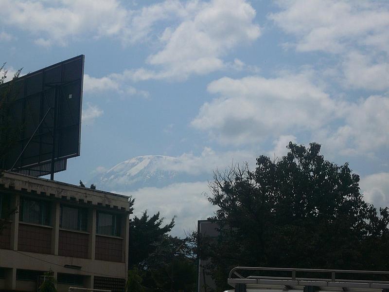 View of Kilimanjaro from Moshi